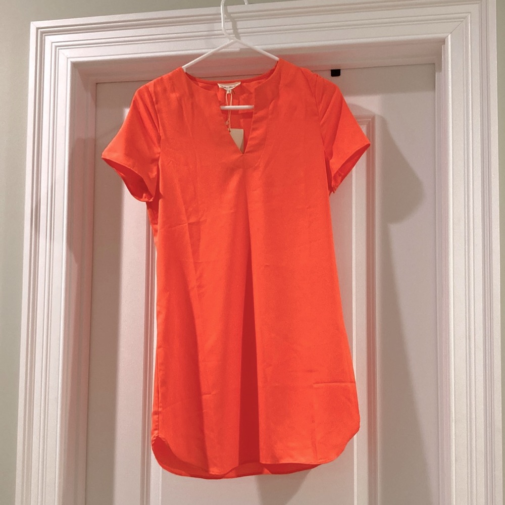 NWT Pink Polyester Dress Small S
